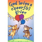 Prayer card - God loves a cheerful giver
